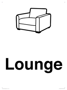 Dementia lounge sign